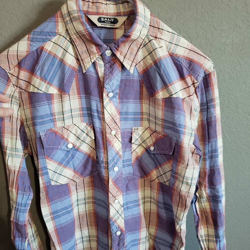 Salt Valley(Urban Outfitters) Pearl Snap Shirt Size Small
